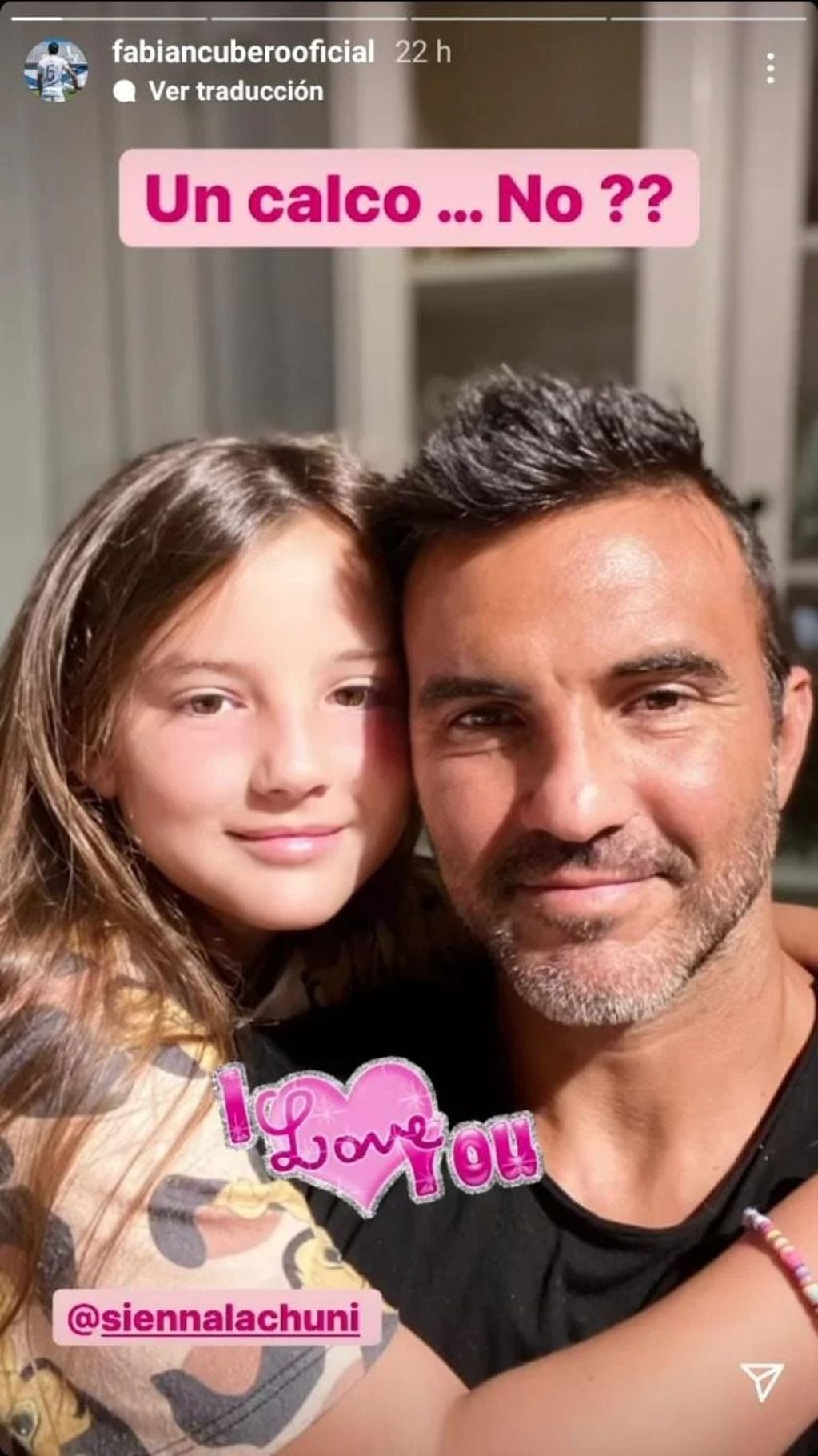Sienna, la hija menor de Nicole Neumann y Fabián Cubero. Gentileza Instagram.