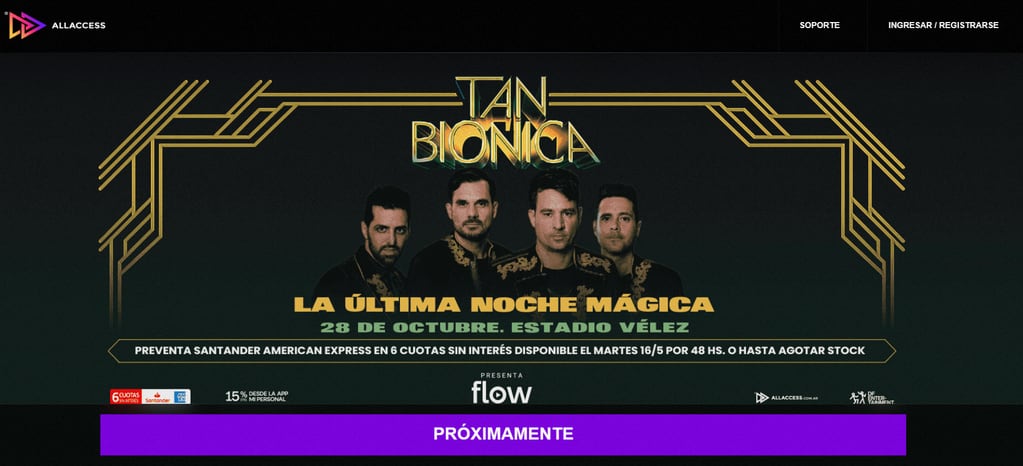Furor por la venta de entradas para el último show de Tan Biónica