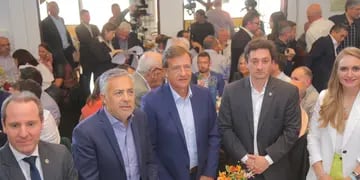 Rodolfo Suárez, Alfredo Cornejo y Hugo Tornaghi
