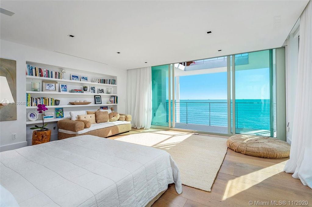 La casa de Messi en Miami: la mansión contiene dormitorios con vista al mar. 