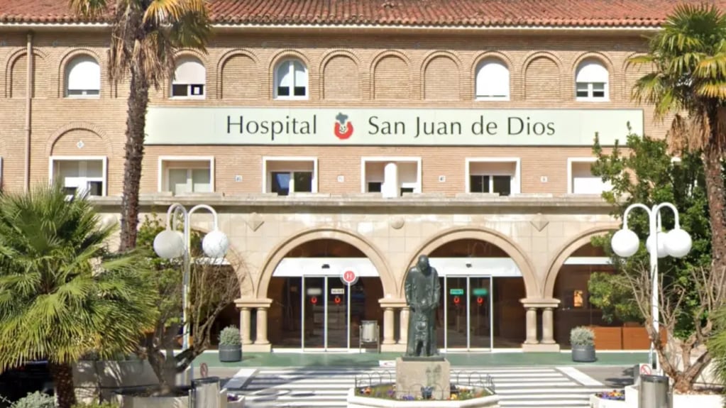 Hospital San Juan de Dios de Zaragoza, lugar donde la mujer recibió atención médica sus últimos días de vida. Foto: Google Maps