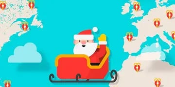 Mapa de Google: seguí el recorrido de Papá Noel por el mundo