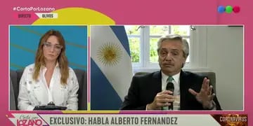 Alberto Fernández en "Cortá por Lozano" (26/03/20)