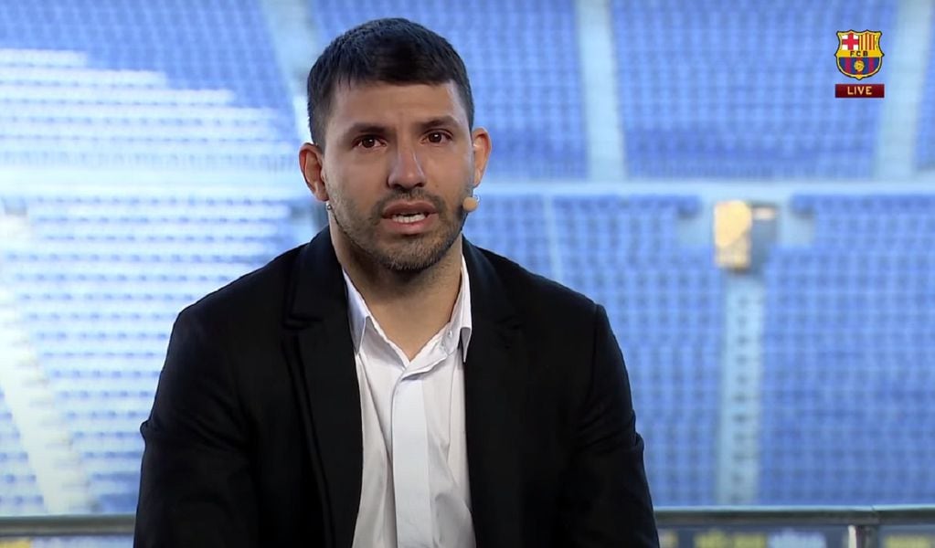In tears, Sergio "Kun" Aguero announced his departure from professional football