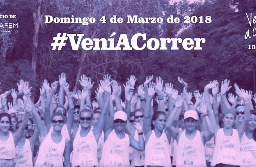 "Vení a correr", la carrera de la mujer contra el cáncer de mama