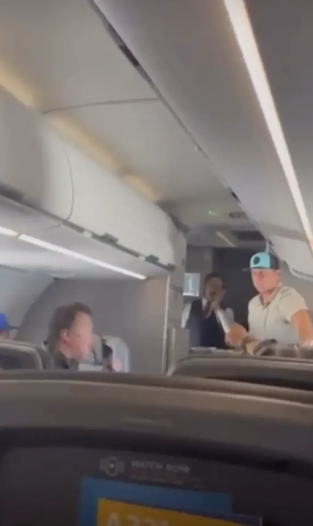 Los pasajeros ayudaron a detener al agresor del vuelo en Los Ángeles. Foto: Web