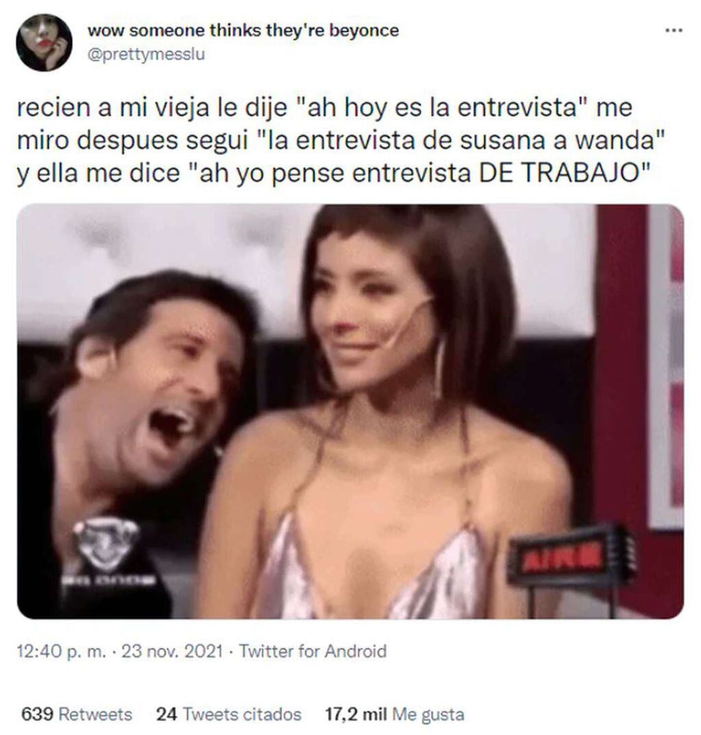 Los mejores memes tras la entrevista de Susana Giménez a Wanda Nara