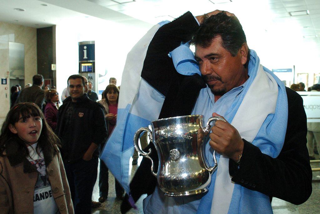 Romero tras ganar el US Open de Golf. Fue en 2008. / Martín Báez 