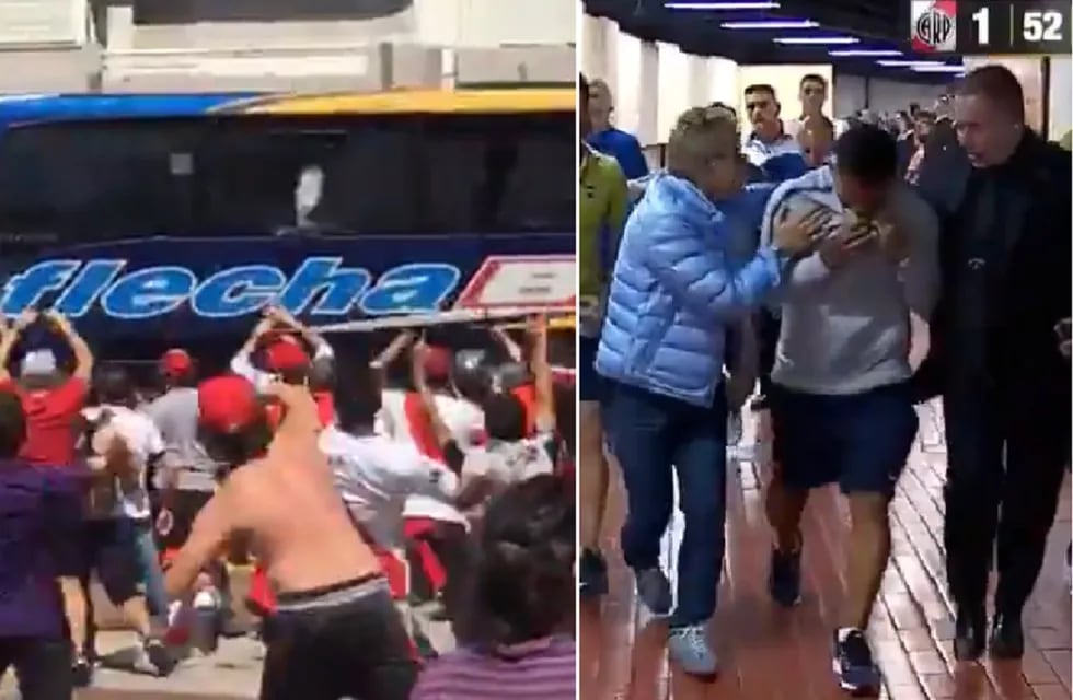 Video: así fue el ataque al micro de los jugadores de Boca antes de la Superfinal