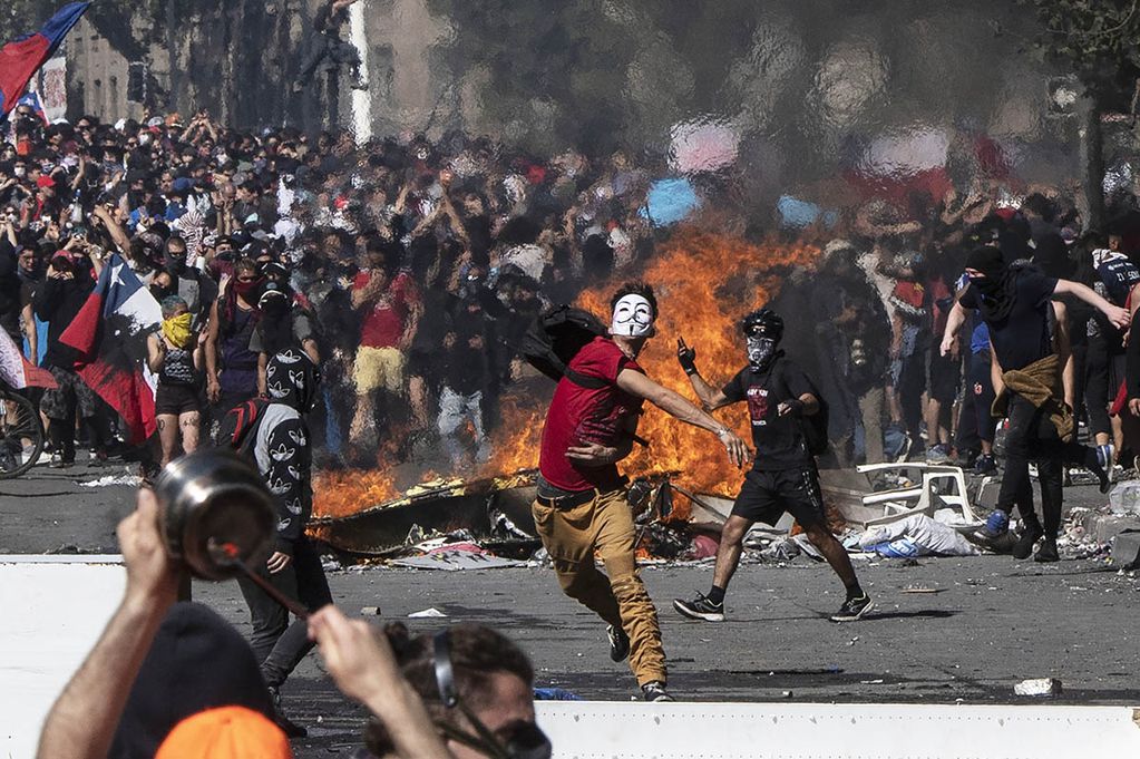 Las manifestaciones sociales en Chile en 2019. 