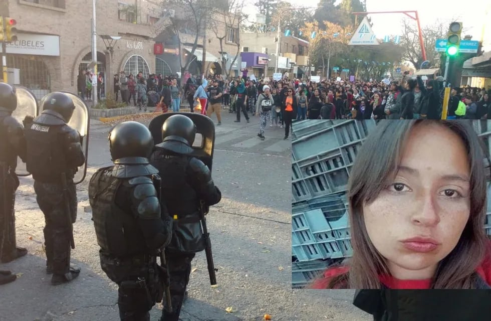 Una  de las marchas por la muerte de Agotina Trigo terminó con enfrentamientos con la policía. / Foto: José Gutiérrez