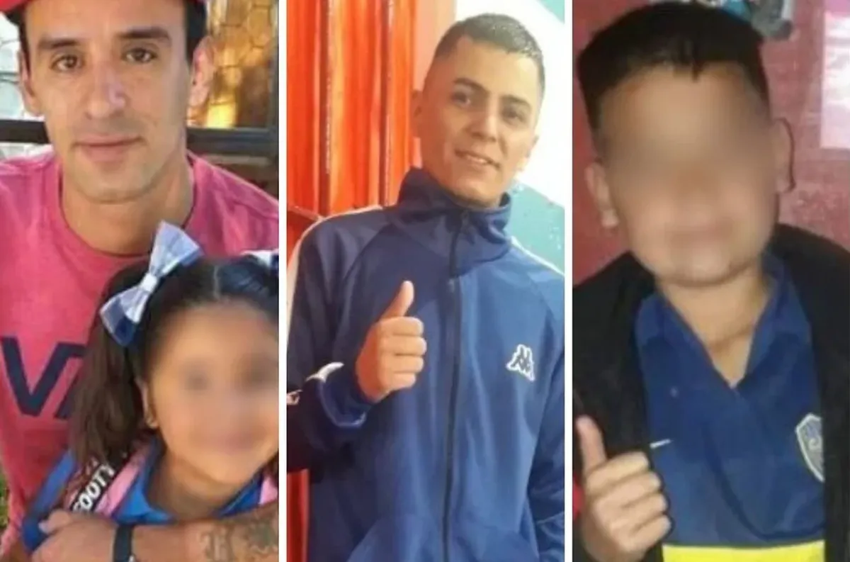 Víctimas del cuádruple crimen de José C Paz. Edgar Valdez (32), Alexis Sánchez (26), Benjamín González (13) y Rodrigo Cardozo (20).