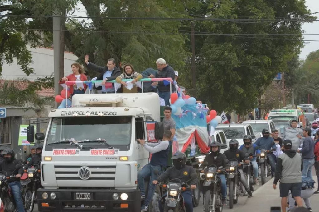La caravana política en Santiago del Estero por las elecciones municipales (Gentileza)