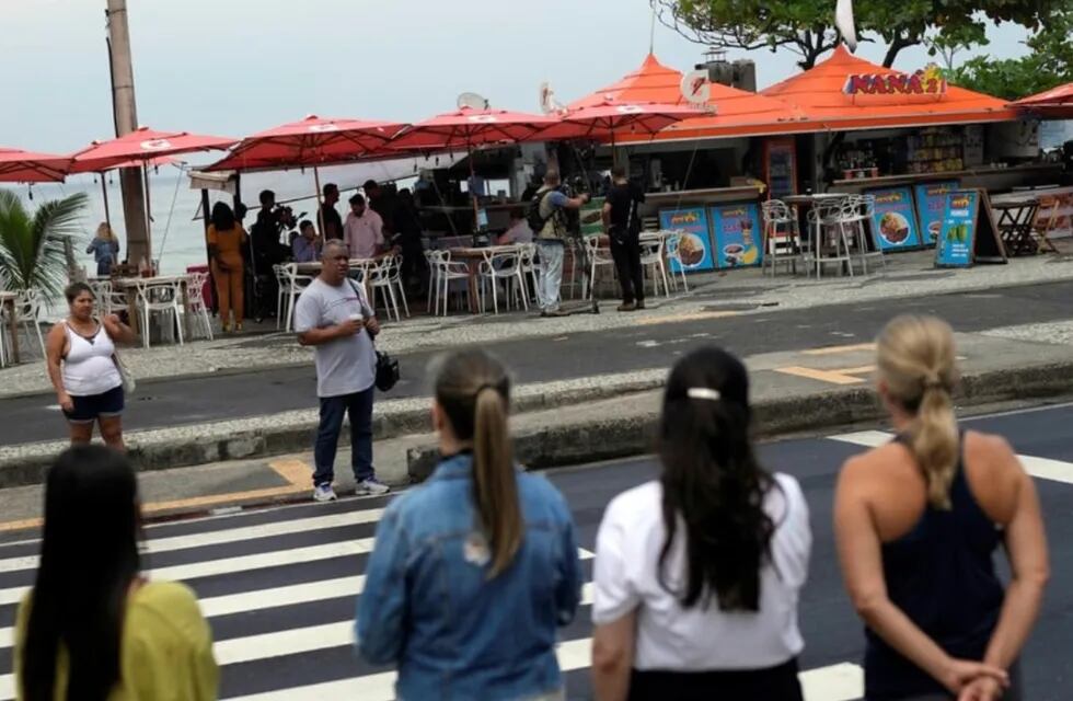 El bar de playa atacado por los sicarios. Foto: Clarín