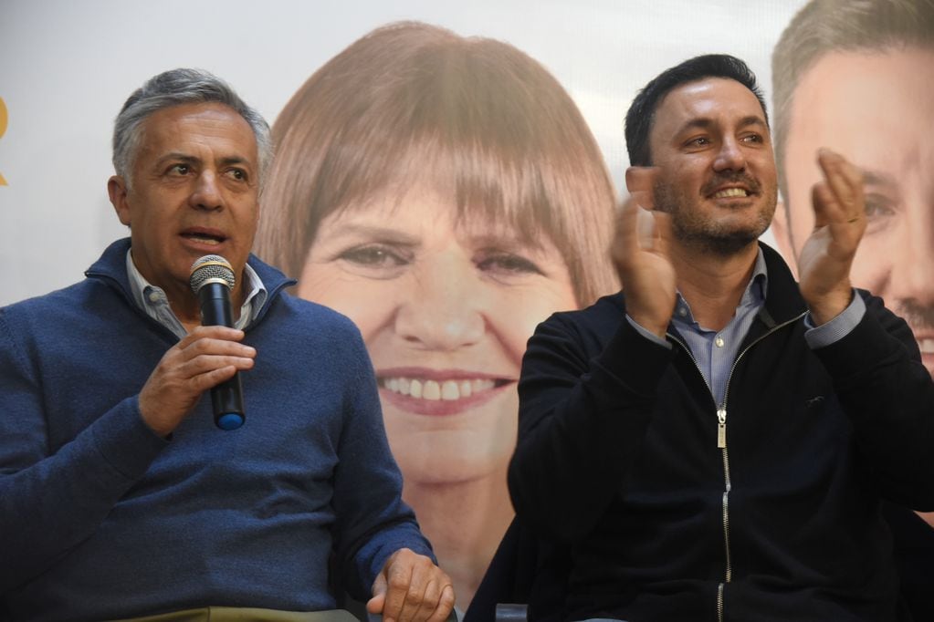 Luis Petri encabezó el acto de lanzamiento de campaña de Patricia Bullrich en Mendoza junto a Alfredo Cornejo.