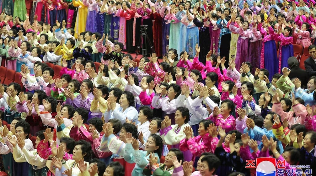 Reunión Nacional de Madres en Pyongyang. Foto: ABC News