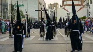 Procesión Nazarenos en Málaga
