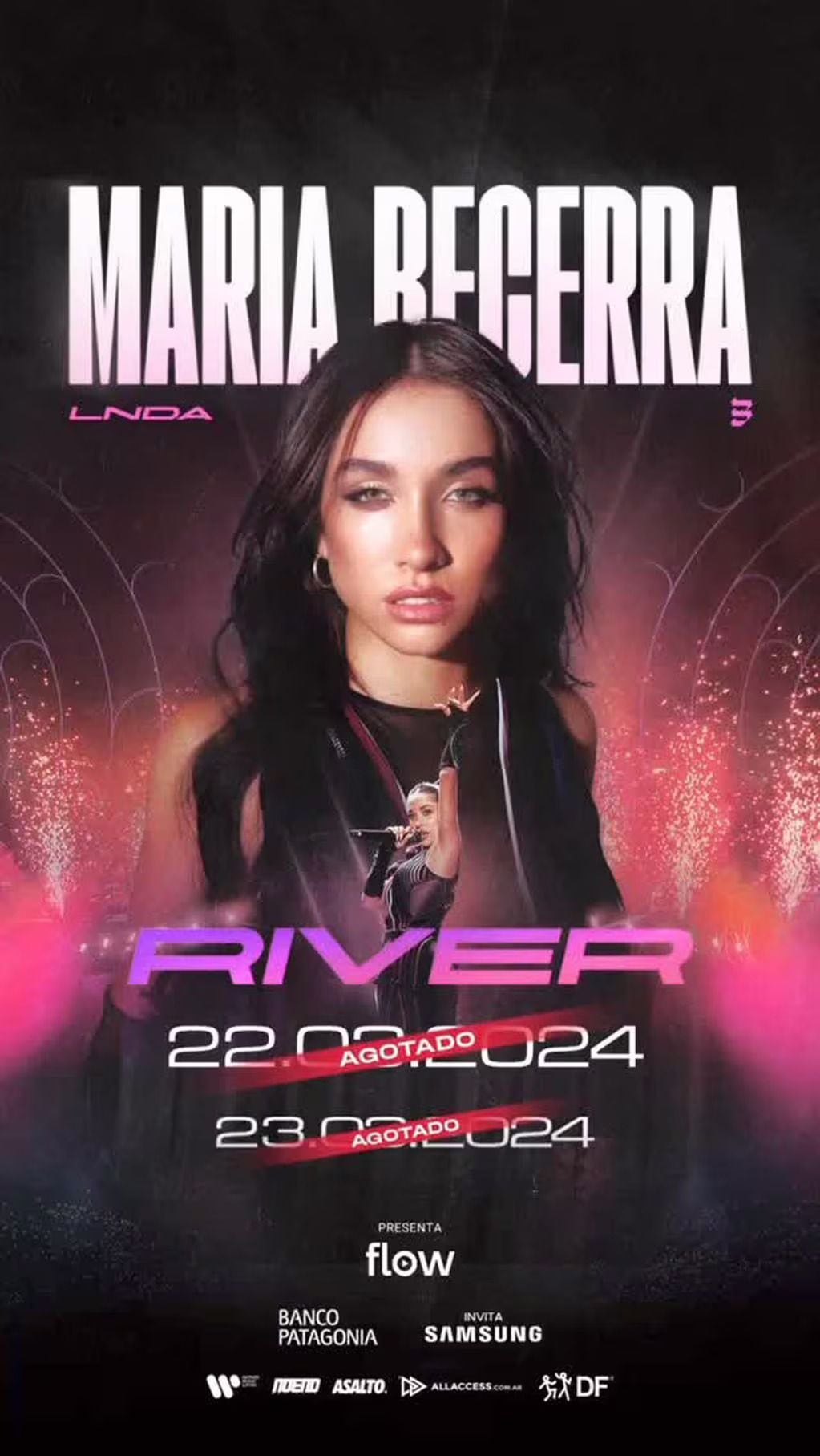 María Becerra se presenta en River el 22 y 23 de marzo. / Instagram