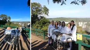 Médicos llevaron a un paciente con cáncer a las Cataratas del Iguazú