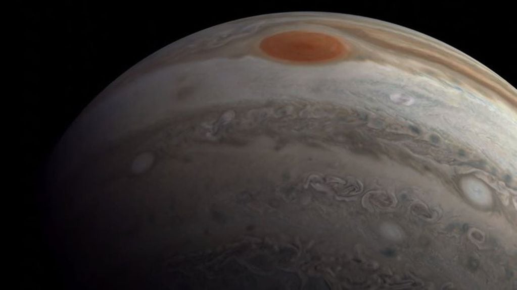 En la foto, Júpiter, el planeta más grande del Sistema Solar - NASA