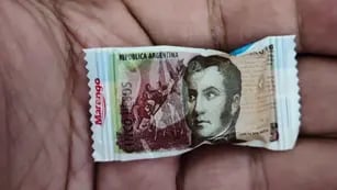 El billete de cinco pesos se convirtió en caramelos