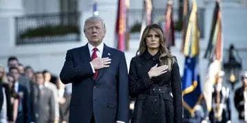  Donald Trump, y su esposa Melania. AP