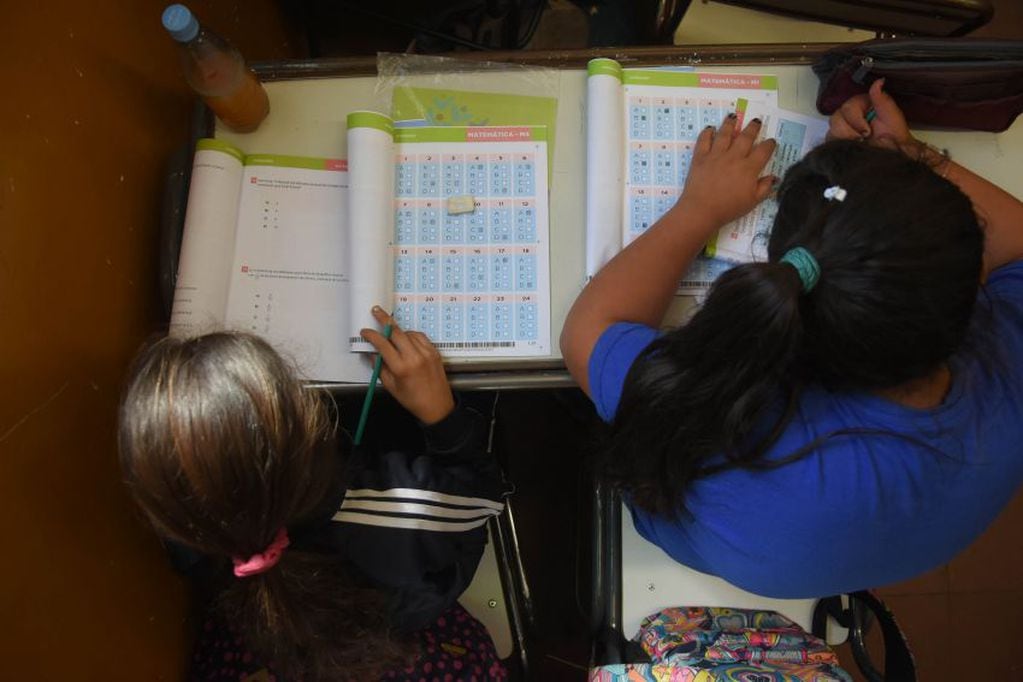 Pruebas “Aprender”: evaluaron capacidad de resolver problemas.  Ignacio Blanco / Los Andes
