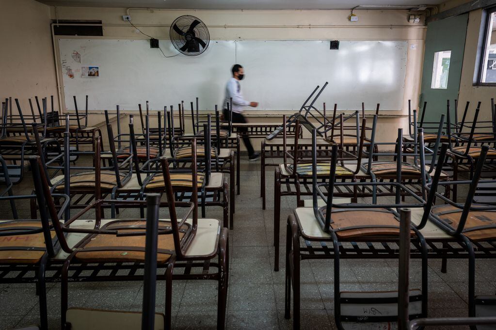 La cuarentena impuesta por el gobierno nacional obligó a mantener las aulas vacías.