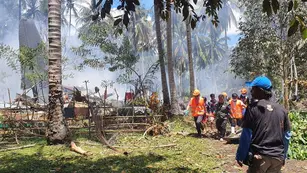 Se estrelló un avión militar en Filipinas