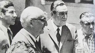 Arturo Frondizi y Juan Domingo Perón