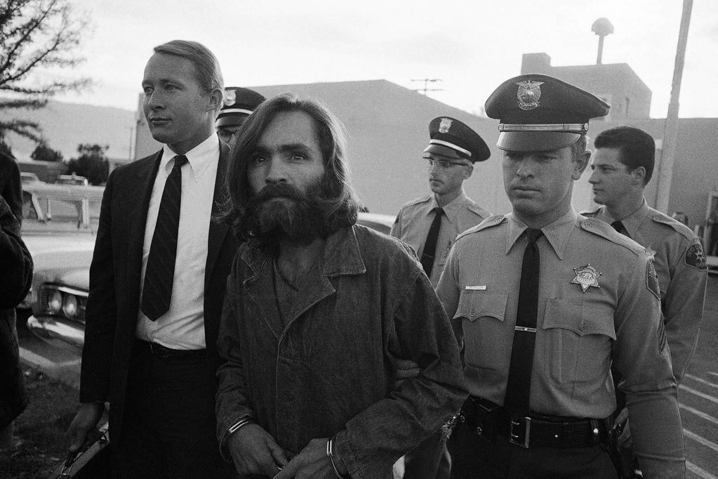 Charles Manson durante su detención.