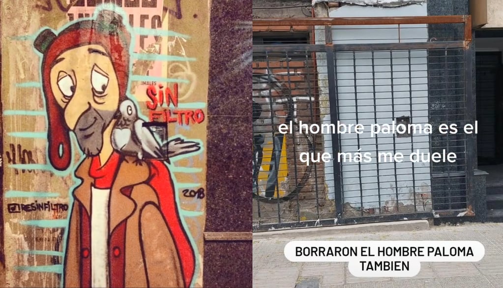 Vuelven a tapar los murales de dibujitos animados en Ciudad y hay enojo entre los fanáticos. Fuente: TikTok @resinfiltro_