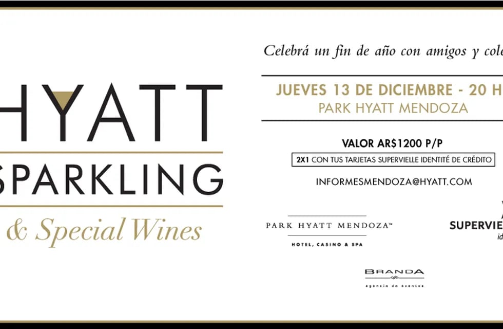 El 13 de diciembre vuelve Hyatt Sparkling & Special Wines