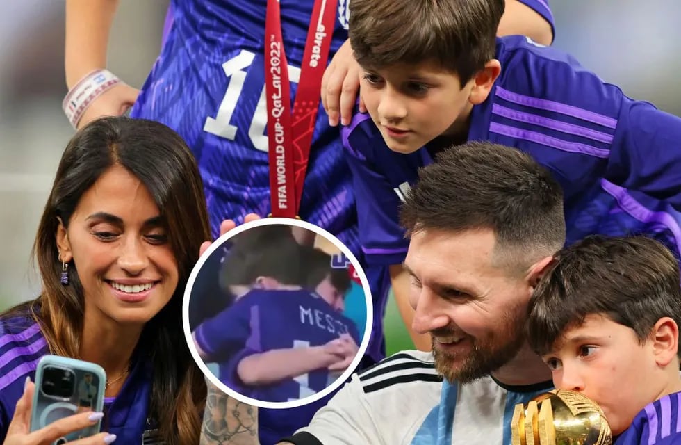 Video inédito: el emocionante llanto de Thiago Messi cuando su papá ganó la Copa del Mundo.