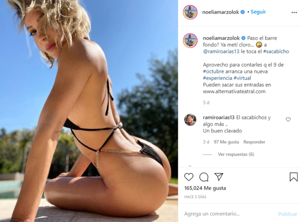 Noelia Marzol se adelantó al verano con una bikini que cautivó a sus seguidores. Foto Instagram.