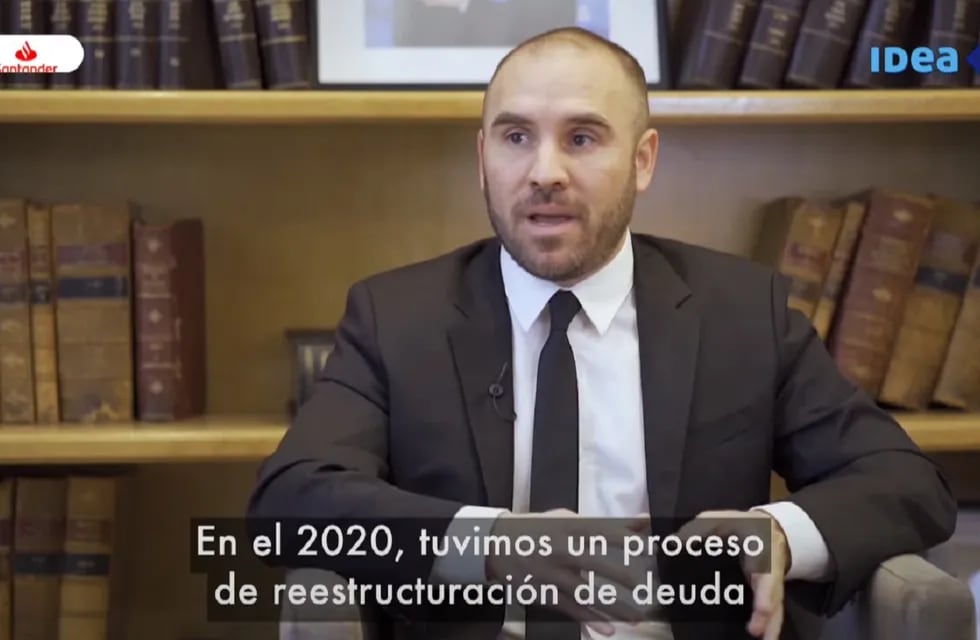 Martín Guzmán en el Coloquio de IDEA 2021 (Captura de video)