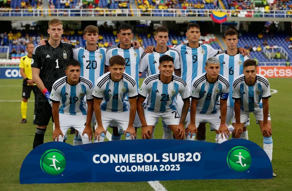 La Selección Argentina Sub 20 tendría varias bajas para el Mundial. Foto: EFE/ Ernesto Guzmán Jr.