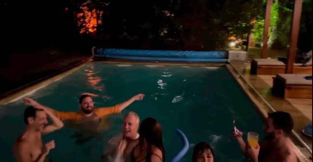 Lizy Tagliani protagonizó una escena en la piscina y lo tomó con humor.