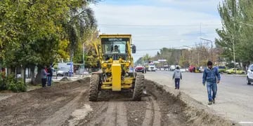 La Municipalidad de Tunuyán inició las obras de asfalto y construcción en barrio Belgrano, desde España hasta Marinelli.