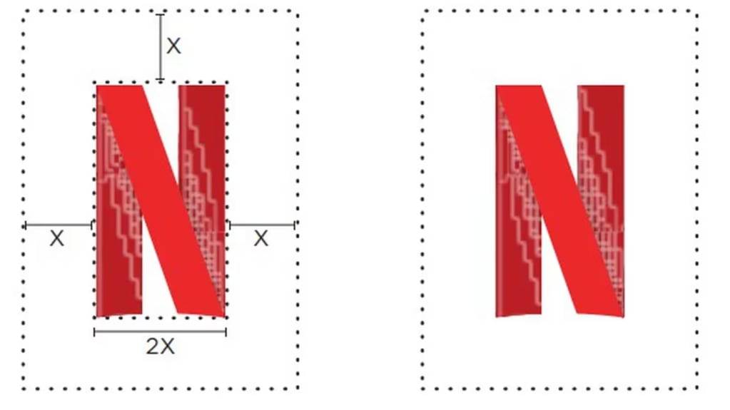 El ícono 'N' de Netflix presenta una curvatura en la parte inferior que la hace fácilmente reconocible. Gentileza: Infobae.