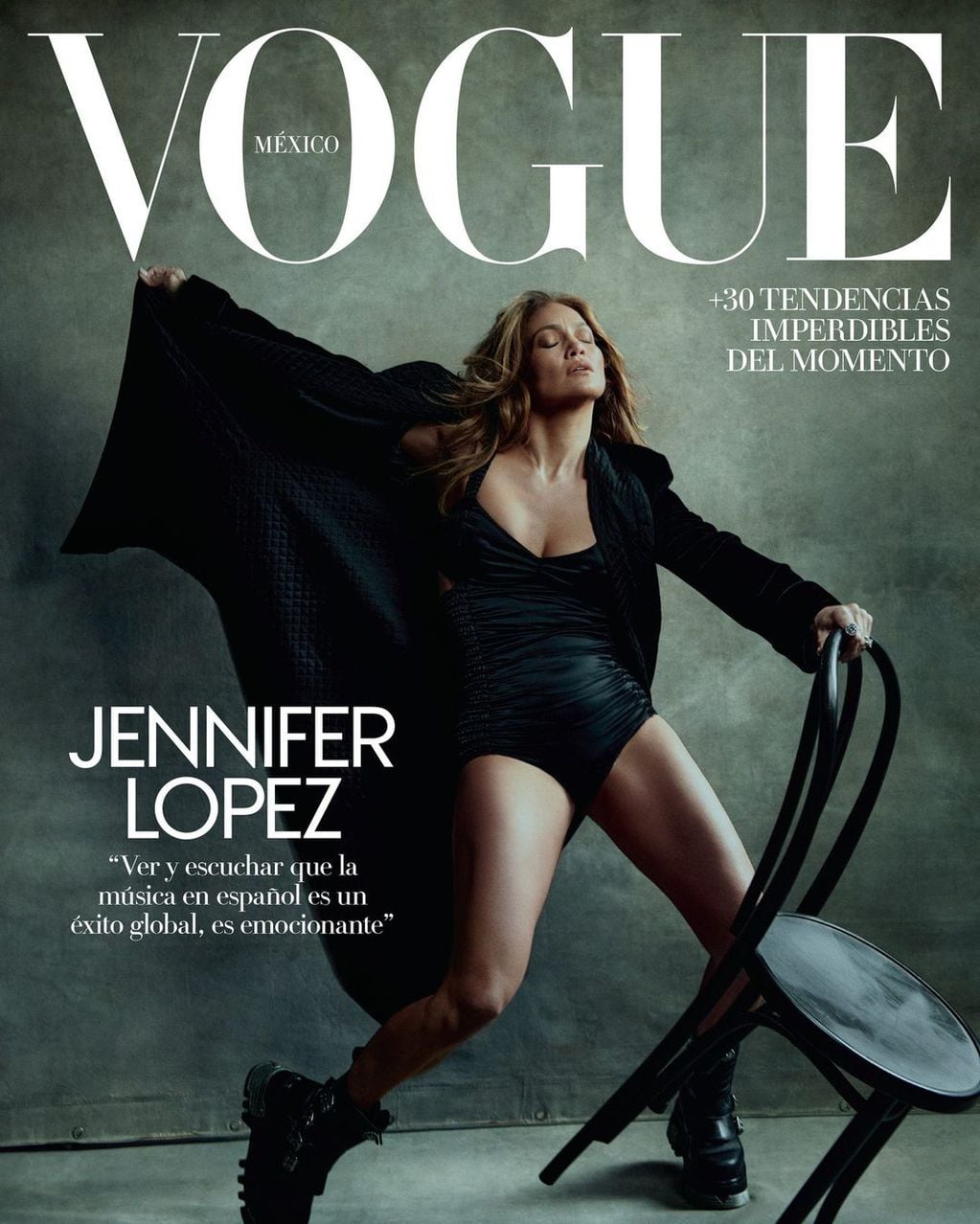 Jennifer López para Vogue México.