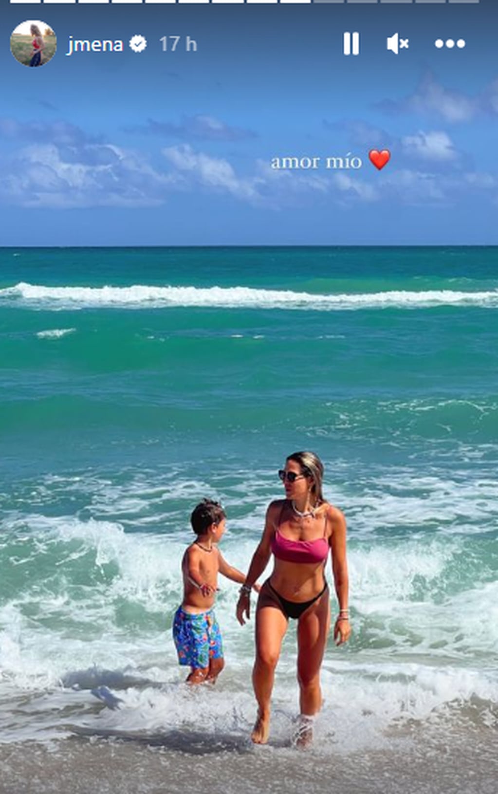 Jimena Barón posó de espaldas y enamoró a todos en Instagram