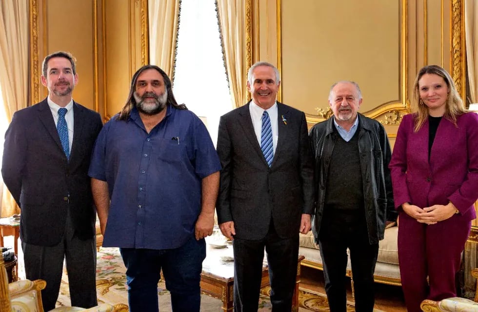 El embajador de Estados Unidos en Argentina, Marc Stanley, se reunió con Roberto Baradel y Hugo Yasky. Twitter