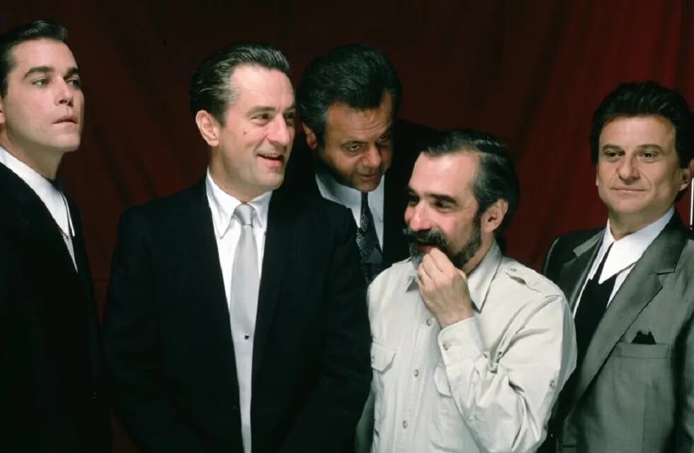 Ray Liotta, Robert De Niro, Paul Sorvino, Martin Scorsese y Joe Pesci: equipo imbatible.