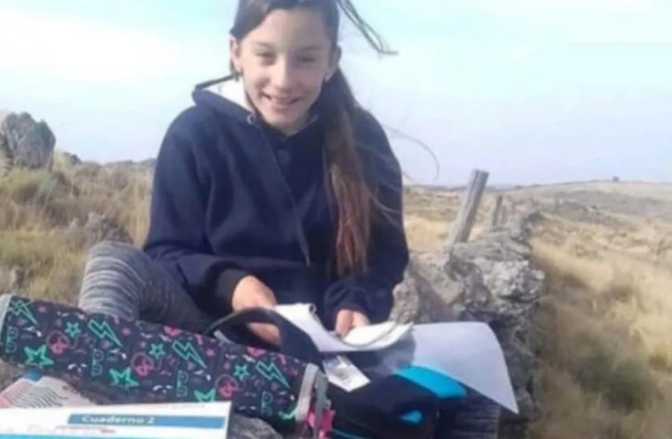 Romina Oviedo (11) tenía que subir a una loma para conseguir señal y hacer su tarea. Una empresa se solidarizó y le instaló internet en su casa.