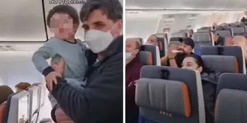 Un niño empezó a llorar en pleno vuelo y los pasajeros le cantaron Baby Shark