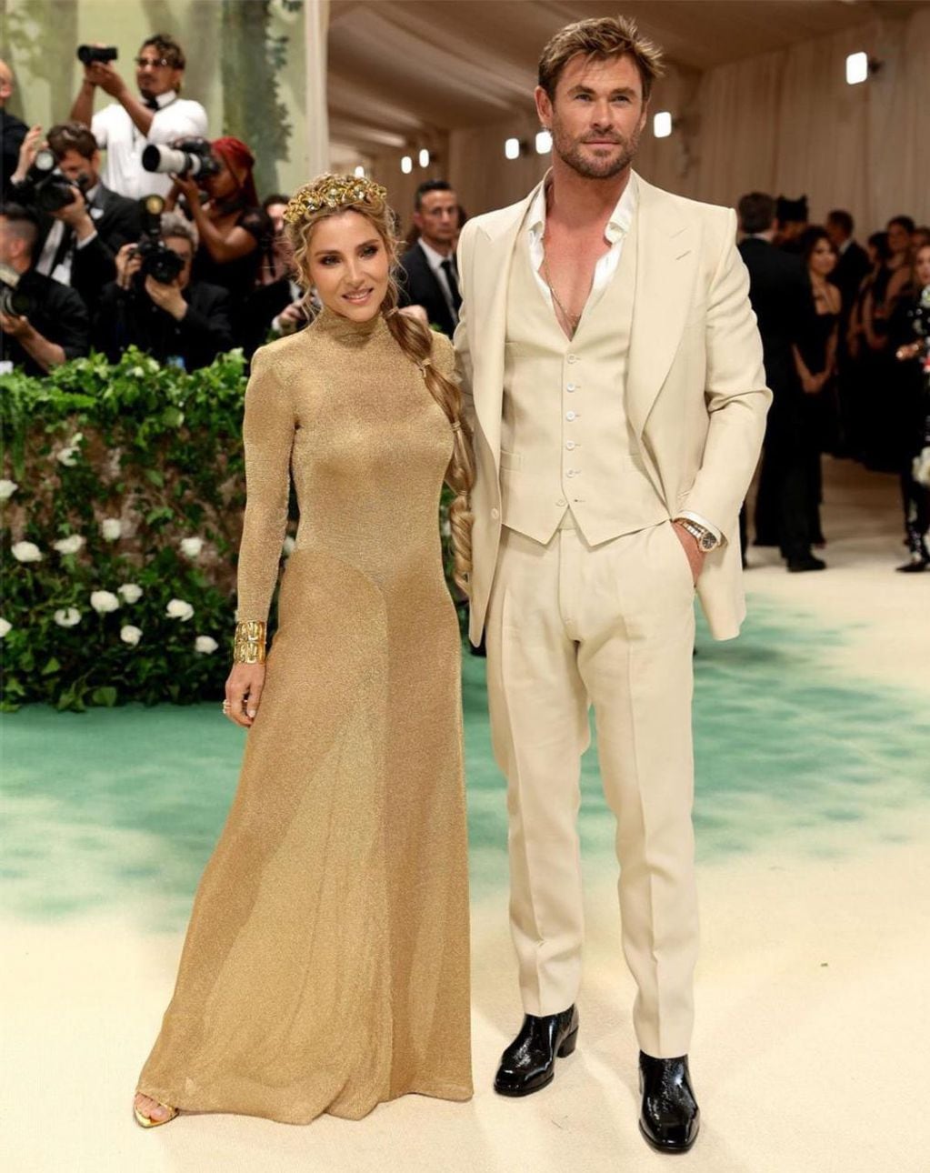 Chris Hemsworth y Elsa Pataky en la Met Gala 2024 - Getty Images.
