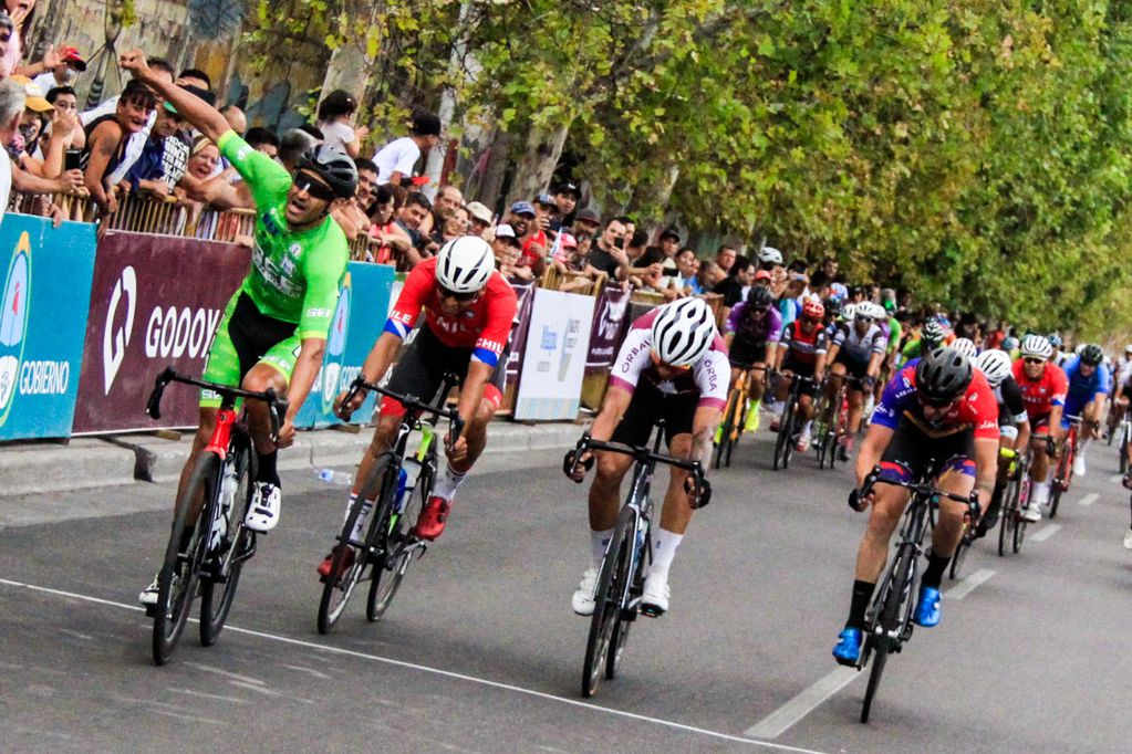 Juan Pablo Dotti fue el ganador de la sexta etapa de la 47° Vuelta de Mendoza. / Gentileza: Luis Rojo Mallea.