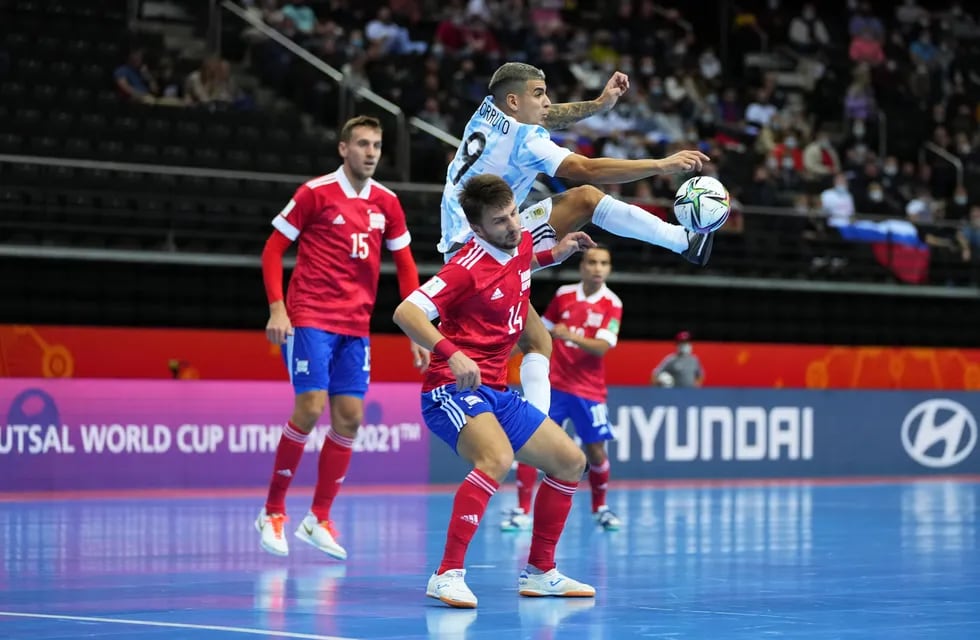 Futsal - Copa del Mundo. Argentina juega contra Rusia en cuartos de final.