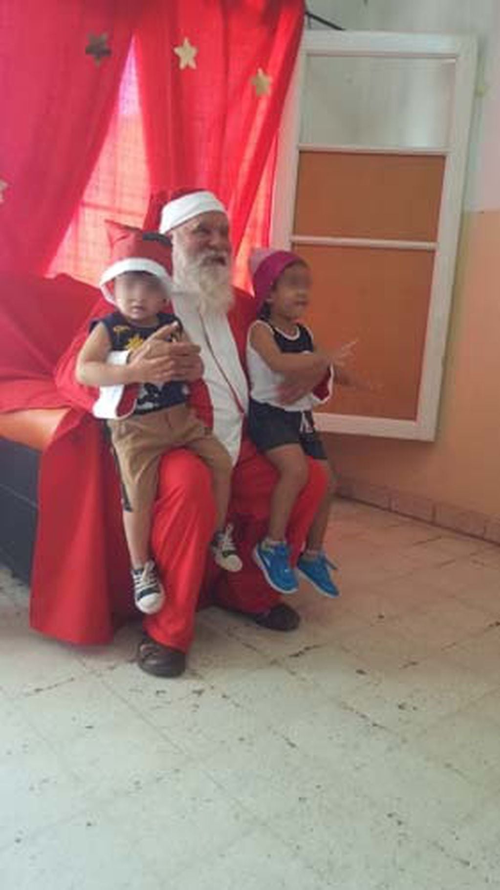Papá Noel en la Alcaidía 2. Foto: Gobierno de Mendoza